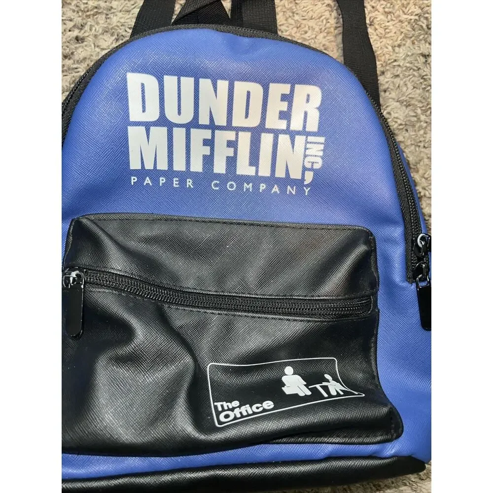 The Office‎ TV Series Show Dunder Mifflin Paper Faux Leather Mini Backpack